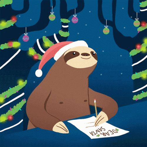 dear-santa-sloth.gif